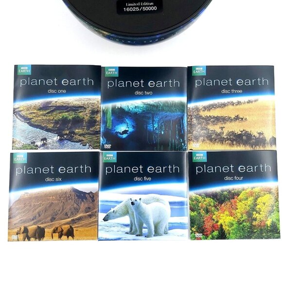 BBC Planet Earth 6 DVD Set 8 inch Storage Globe Limited Edition 16025 of 50000 - Picture 4 of 8